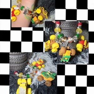 Colorful Toy Car Charm Bracelet